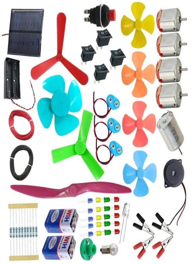 ESPtronics مجموعة ESPTRONICS DC Motor Science Kit التعليمية STEM Electronics للأطفال والطلاب، مشاريع الروبوتات والتجارب العلمية التي يمكنك القيام بها بنفسك - Image 3